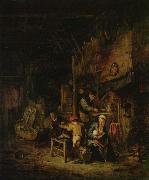 Adriaen van ostade Peasant family at home painting